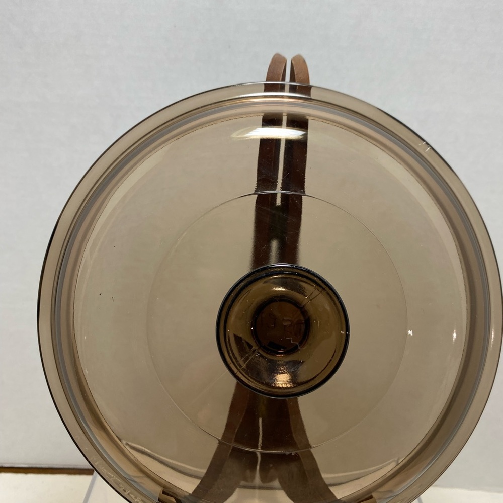 Pyrex vision Amber brown glass lid V2.5 C